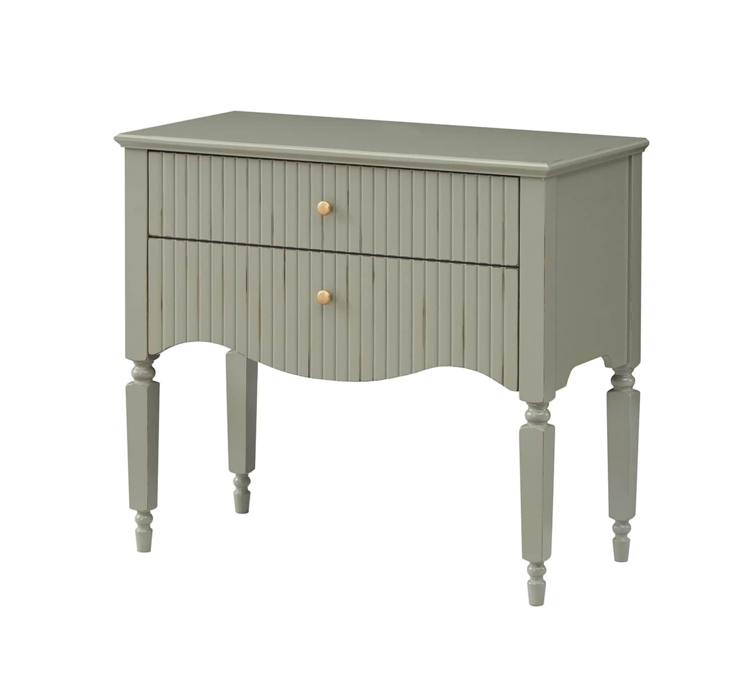 GIE Cabinet RITZ SMALL CONSOLE OLIVE GREEN or NATURAL CREAM by GIE
