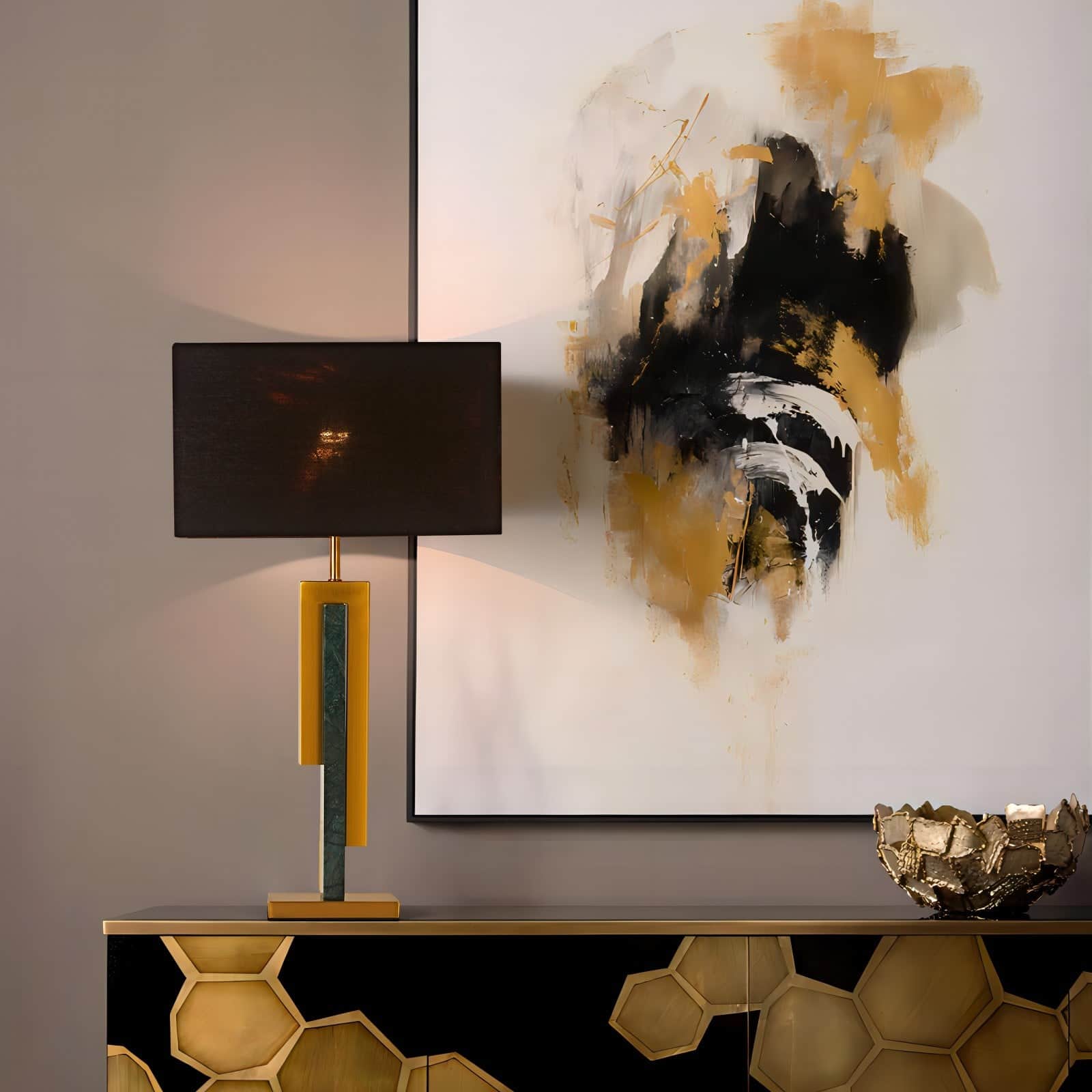 GIE Lamp THE MALACHITE MARBLE LAMP by GIE