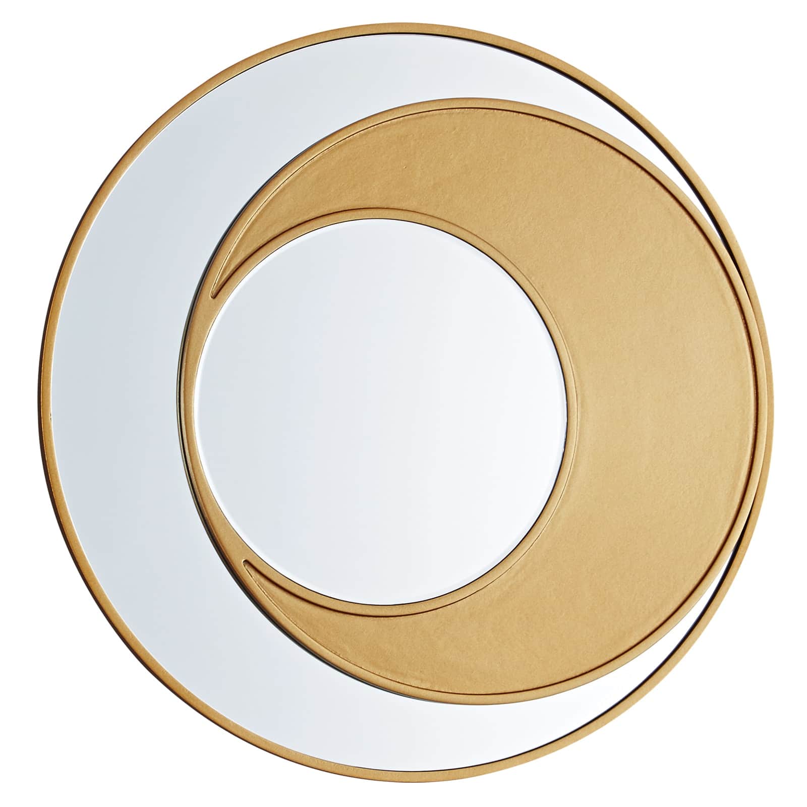 GIE Mirror LUNA HALF-MOON GOLD CIRCULAR MIRROR by GIE