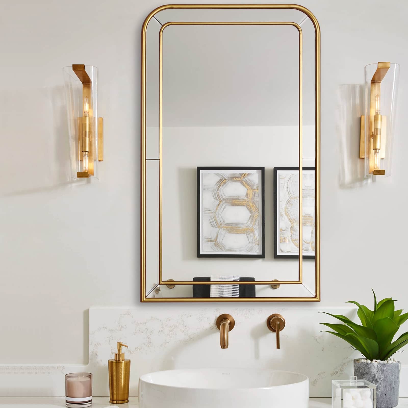 GIE Mirror VALENCIA ARCHED DUAL-TONE MIRROR by GIE