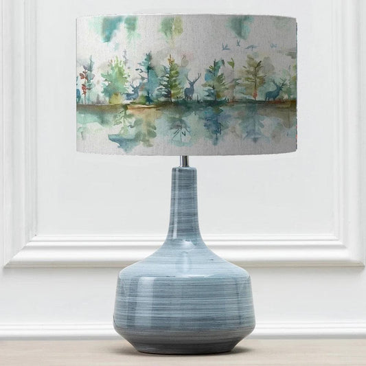 Hazelwood Interiors ERIS & WILDERNESS EVA COMPLETE TABLE LAMP COBALT/TEAL