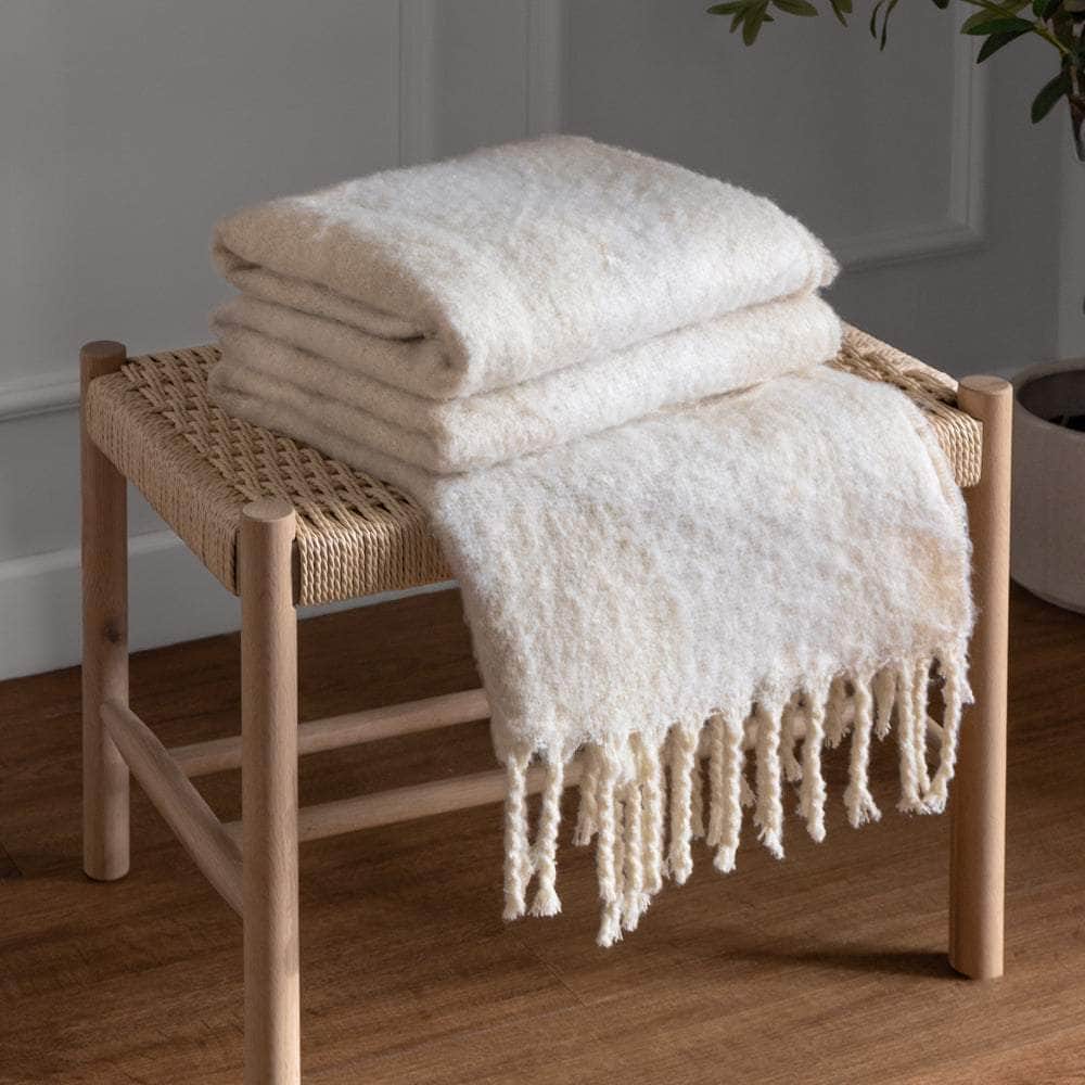 Hoem (Riva Home) Throw META THROW Olive | Natural | Marshmallow | Dusk by HÖEM