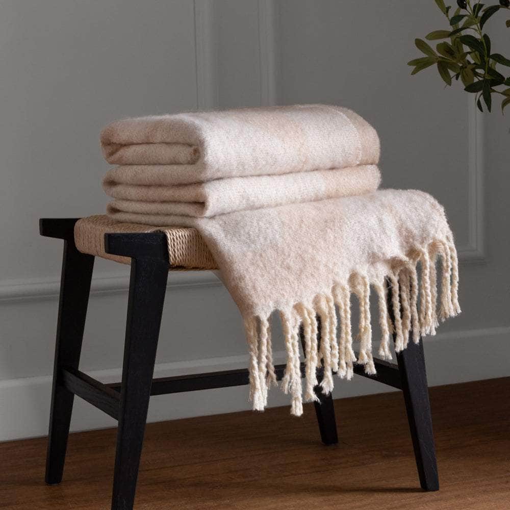 Hoem (Riva Home) Throw META THROW Olive | Natural | Marshmallow | Dusk by HÖEM