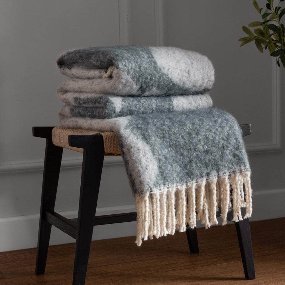 Hoem (Riva Home) Throw META THROW Olive | Natural | Marshmallow | Dusk by HÖEM