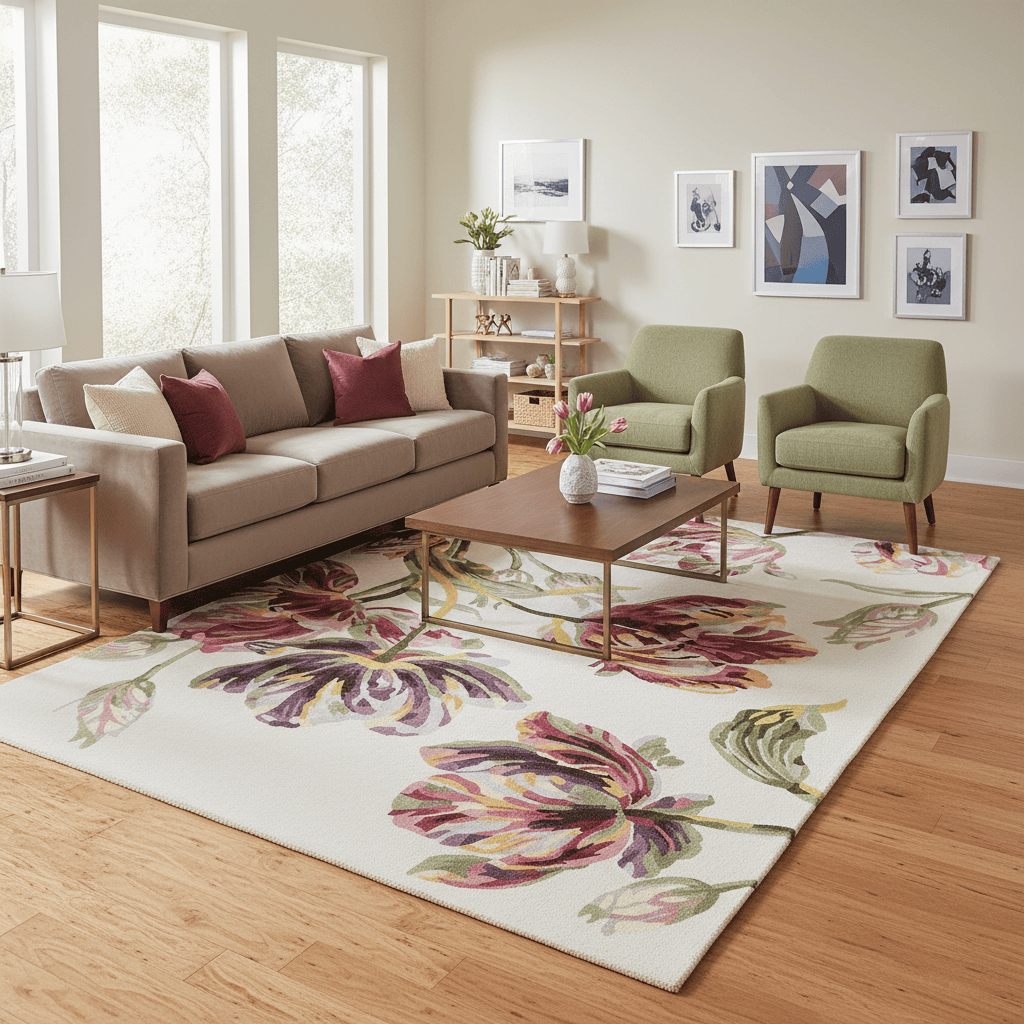 Laura Ashley (Brink & Campman) Designer Rugs 140cm x 200cm (4'7" x 6'7") / Cranberry LAURA ASHLEY GOSFORD PURE NEW WOOL/VISCOSE RUG by Brink & Campman