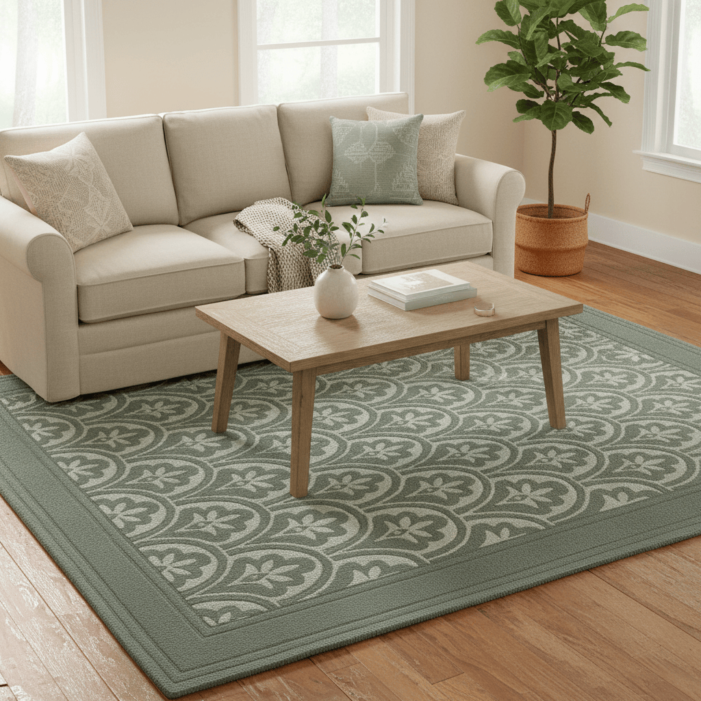 Laura Ashley (Brink & Campman) Designer Rugs LAURA ASHLEY CATARINA FERN RUG by Brink & Campman