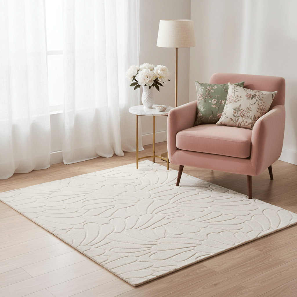 Laura Ashley (Brink & Campman) Designer Rugs LAURA ASHLEY COLEBY PETALS AREA RUG by Brink & Campman
