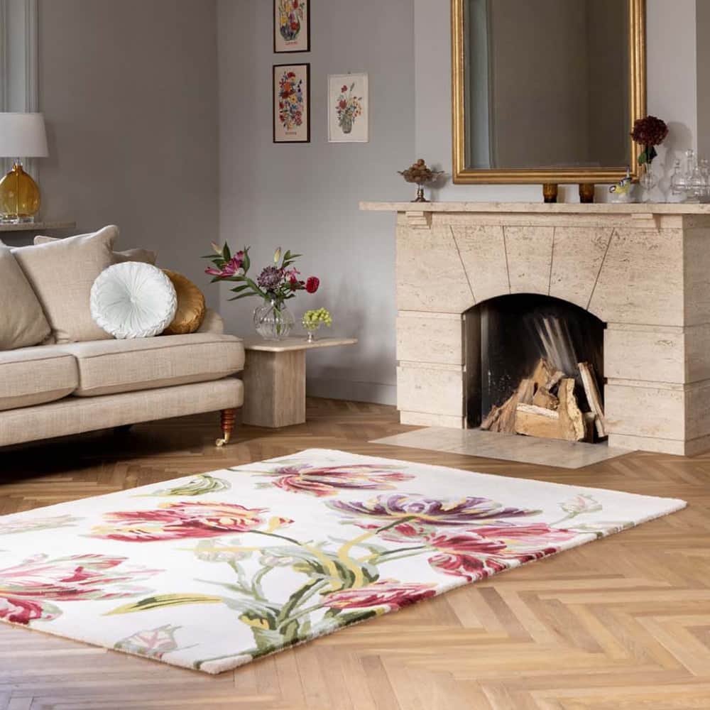 Laura Ashley (Brink & Campman) Designer Rugs LAURA ASHLEY GOSFORD PURE NEW WOOL/VISCOSE RUG by Brink & Campman