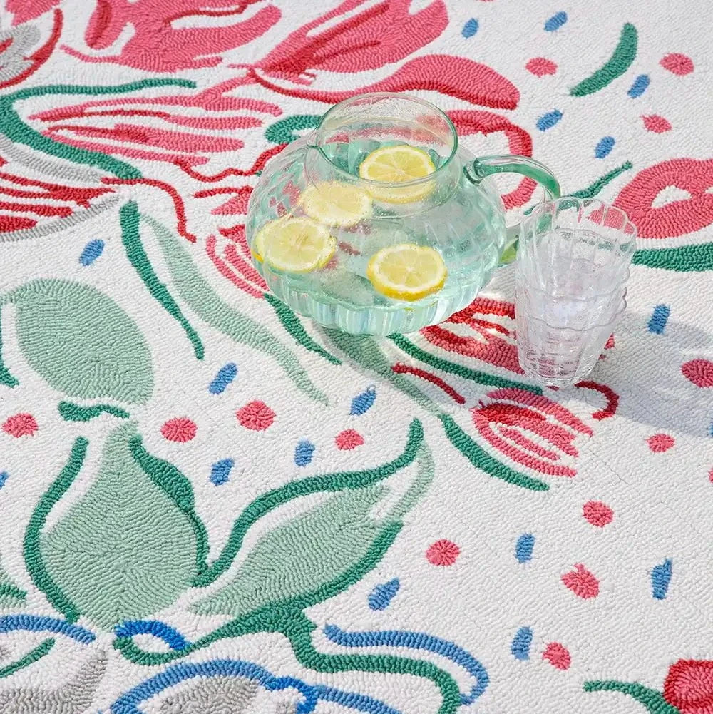 Laura Ashley (Brink & Campman) Designer Rugs Laura Ashley Lilith Poppy Red Indoor/Outdoor Rug