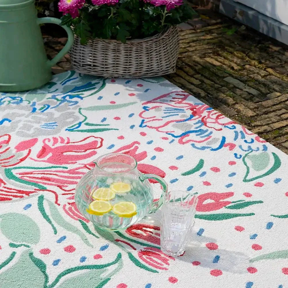 Laura Ashley (Brink & Campman) Designer Rugs Laura Ashley Lilith Poppy Red Indoor/Outdoor Rug