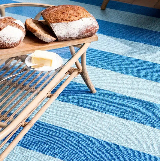 Laura Ashley (Brink & Campman) Designer Rugs Laura Ashley Lille Blue Sky Indoor/Outdoor Rug