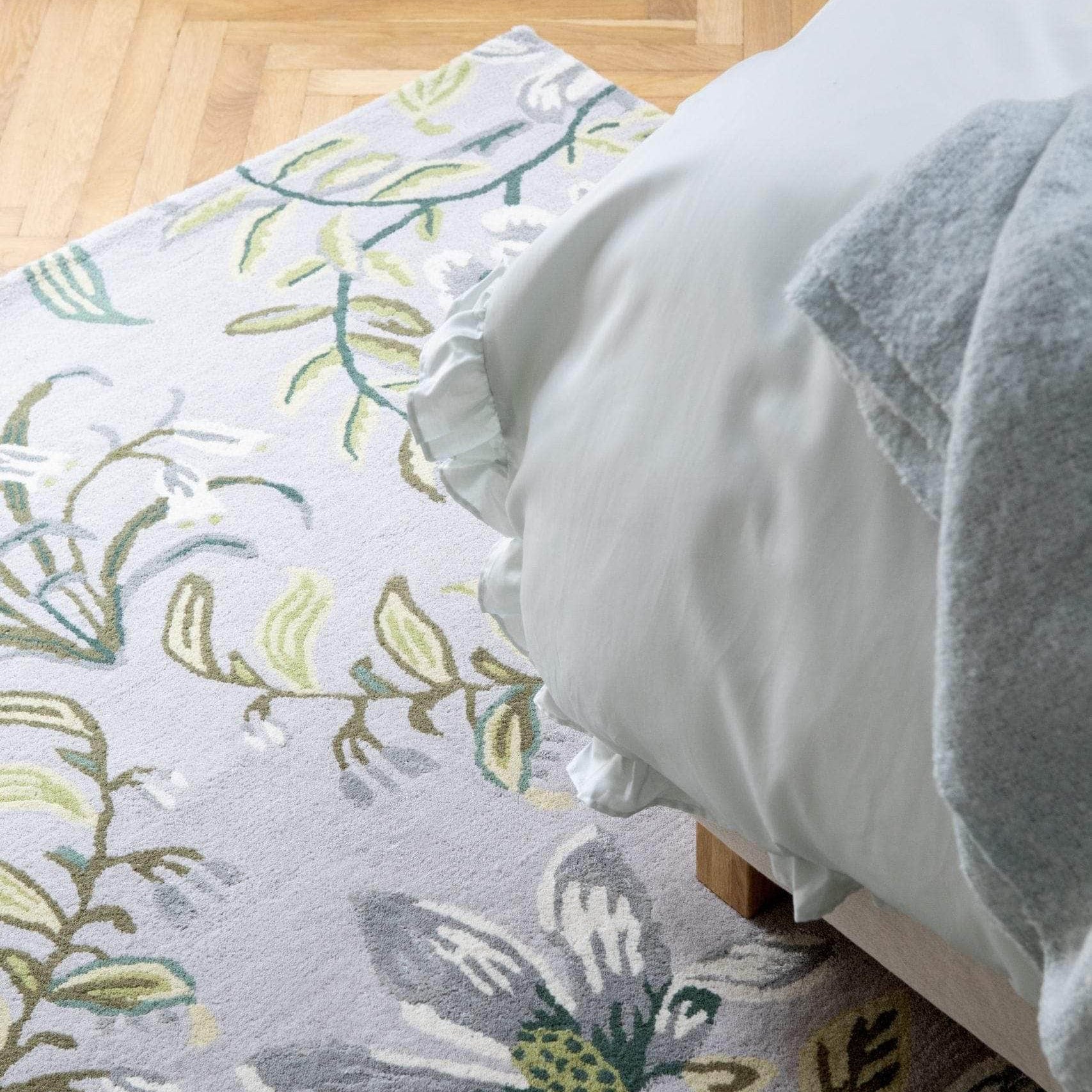 Laura Ashley (Brink & Campman) Designer Rugs Laura Ashley Parterre Sage Pure New Wool/Viscose Rug by Brink & Campman