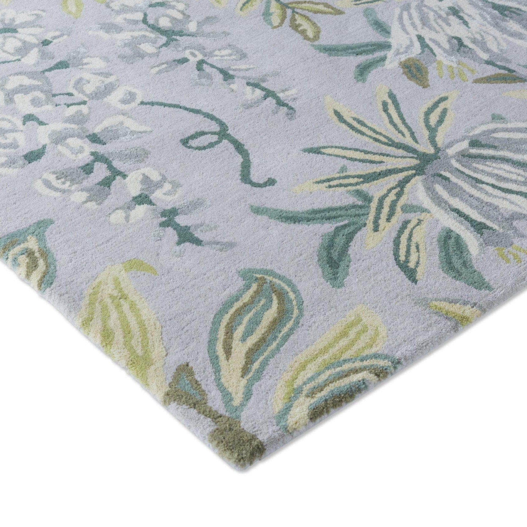 Laura Ashley (Brink & Campman) Designer Rugs Laura Ashley Parterre Sage Pure New Wool/Viscose Rug by Brink & Campman