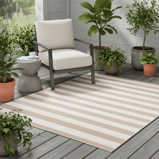Laura Ashley (Brink & Campman) Outdoor Rugs 140 x 200cm / 4’7” x 6’7” / Pale Dove Grey LAURA ASHLEY LILLE INDOOR/OUTDOOR RUG by Brink & Campman