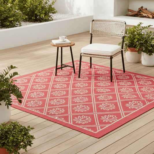 Laura Ashley (Brink & Campman) Outdoor Rugs LAURA ASHLEY PORCHESTER POPPY RED INDOOR/OUTDOOR RUG by Brink & Campman