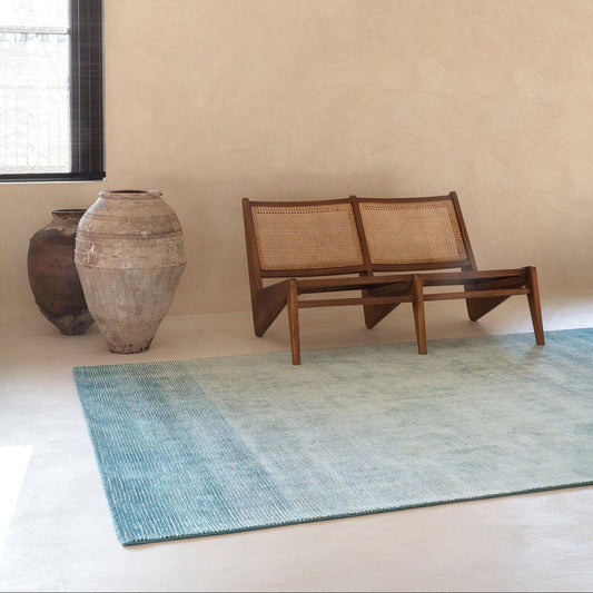 Ligne Pure Rugs 140x200cm / Denim Dew (Bamboo Silk) Handwoven Rug by Ligne Pure (choose from 2 colours)