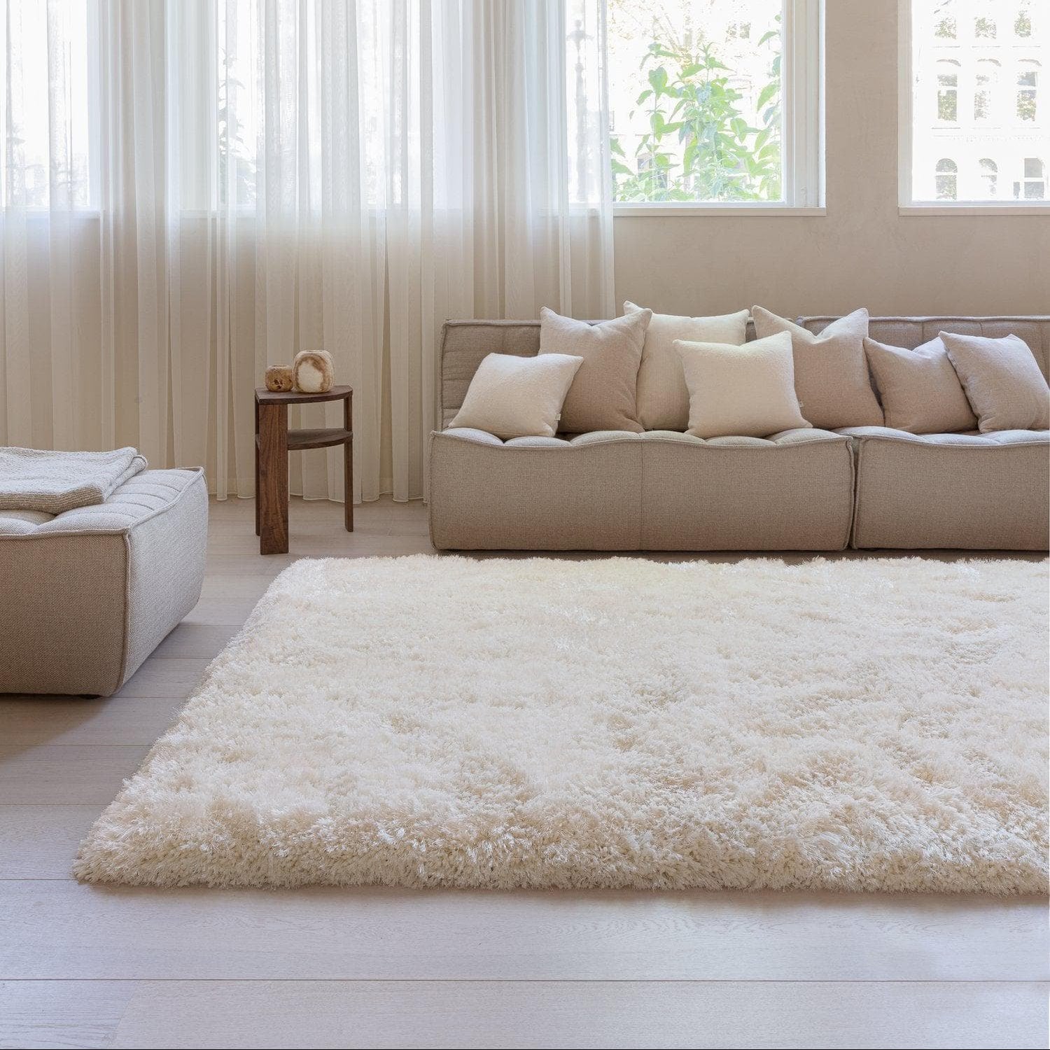 Ligne Pure Rugs 60x120cm / Eggshell Adore Handwoven Rug by Ligne Pure (choose from 7 colours)