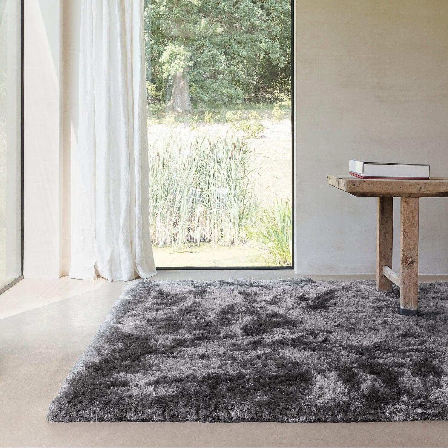 Ligne Pure Rugs 60x120cm / Graphite Adore Handwoven Rug by Ligne Pure (choose from 7 colours)