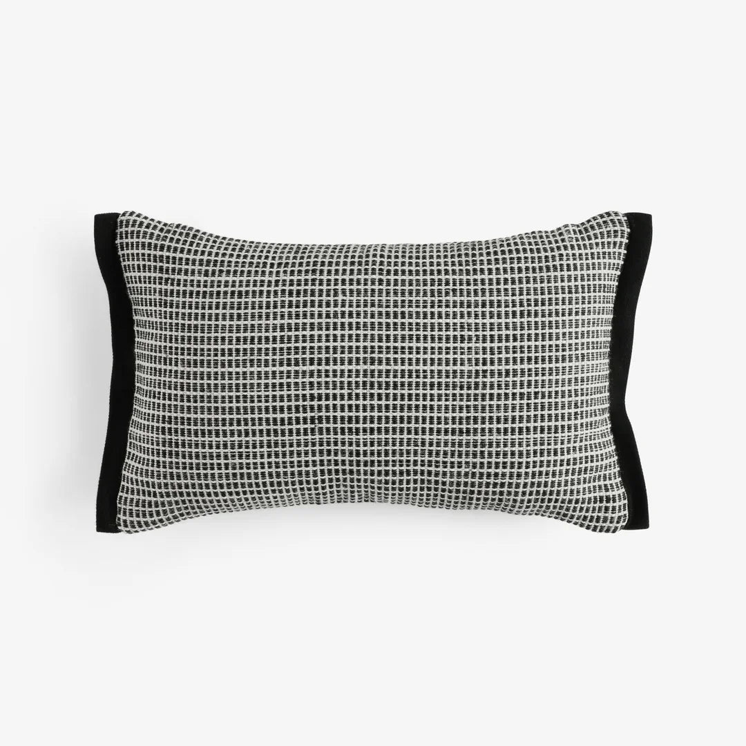 MADE (Riva Home) Cushions Black / Natural CADY WOVEN CUSHION by MADE