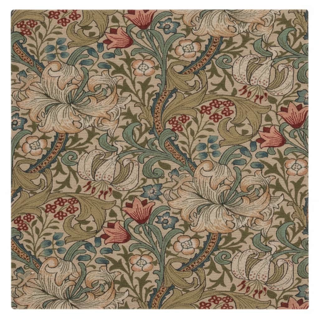 Morris & Co. (Brink & Campman) Designer Rugs GOLDEN LILY PURE WOOL RUG by Morris & Co (Brink & Campman)