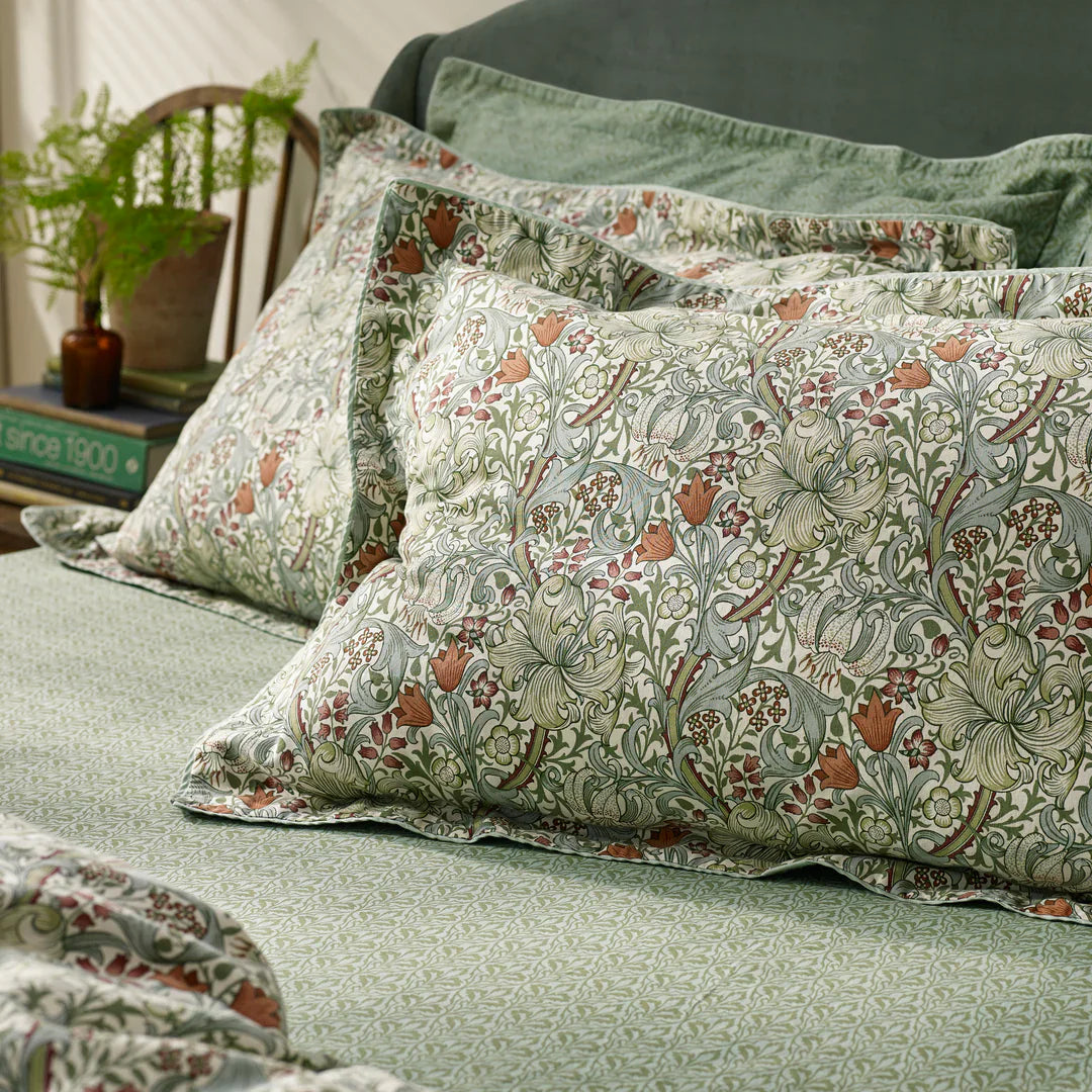 Morris & Co (Riva Home) Duvet Cover set GOLDEN LILY DUVET COVER SET by William Morris at Home