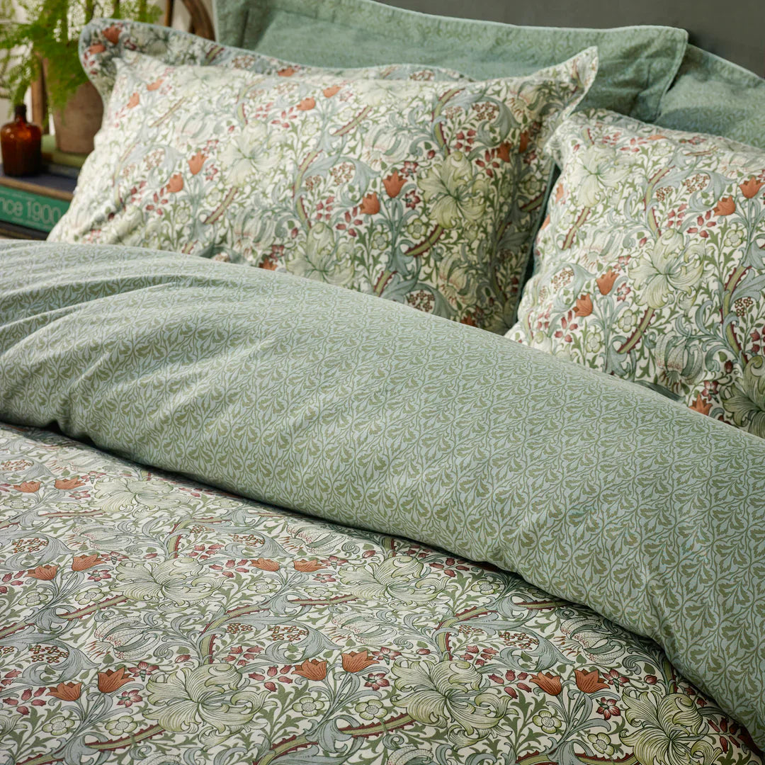 Morris & Co (Riva Home) Duvet Cover set GOLDEN LILY DUVET COVER SET by William Morris at Home