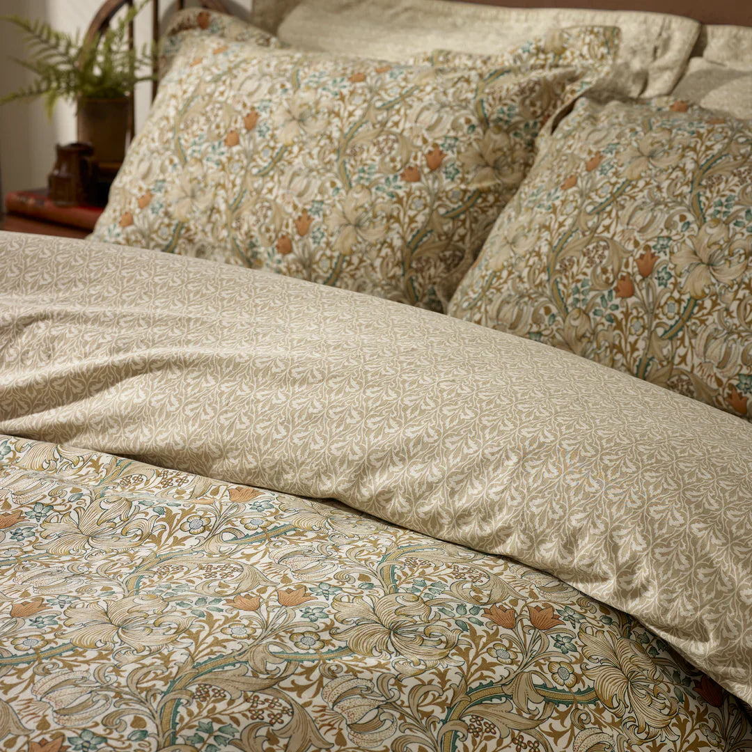 Morris & Co (Riva Home) Duvet Cover set GOLDEN LILY DUVET COVER SET by William Morris at Home