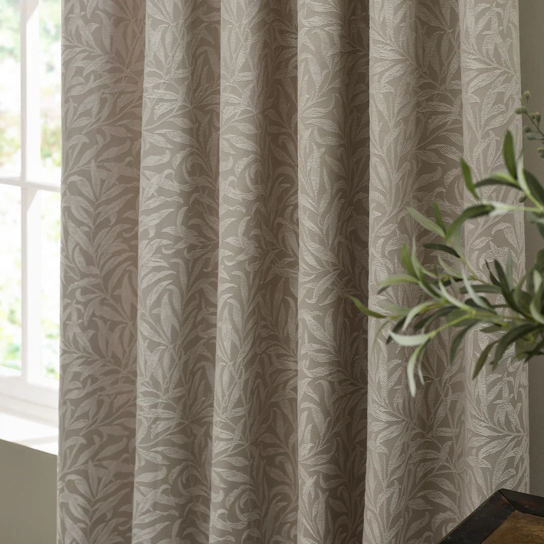 Morris & Co (Riva Home) Morris & Co Curtains WILLOW BOUGH PENCIL PLEAT CURTAINS LINEN by Morris & Co