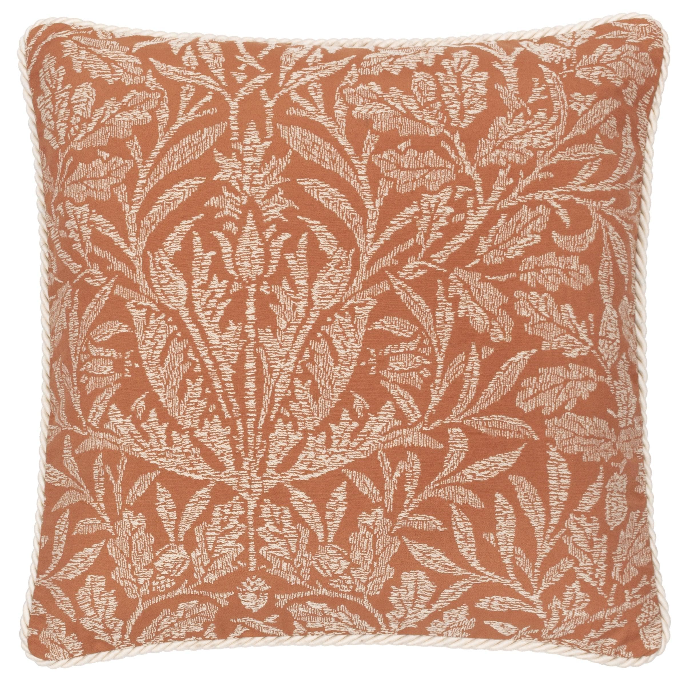 Morris & Co (Riva Home) Morris & Co Cushions Morris & Co Acorn Tonal Jacquard Cushion in Brick