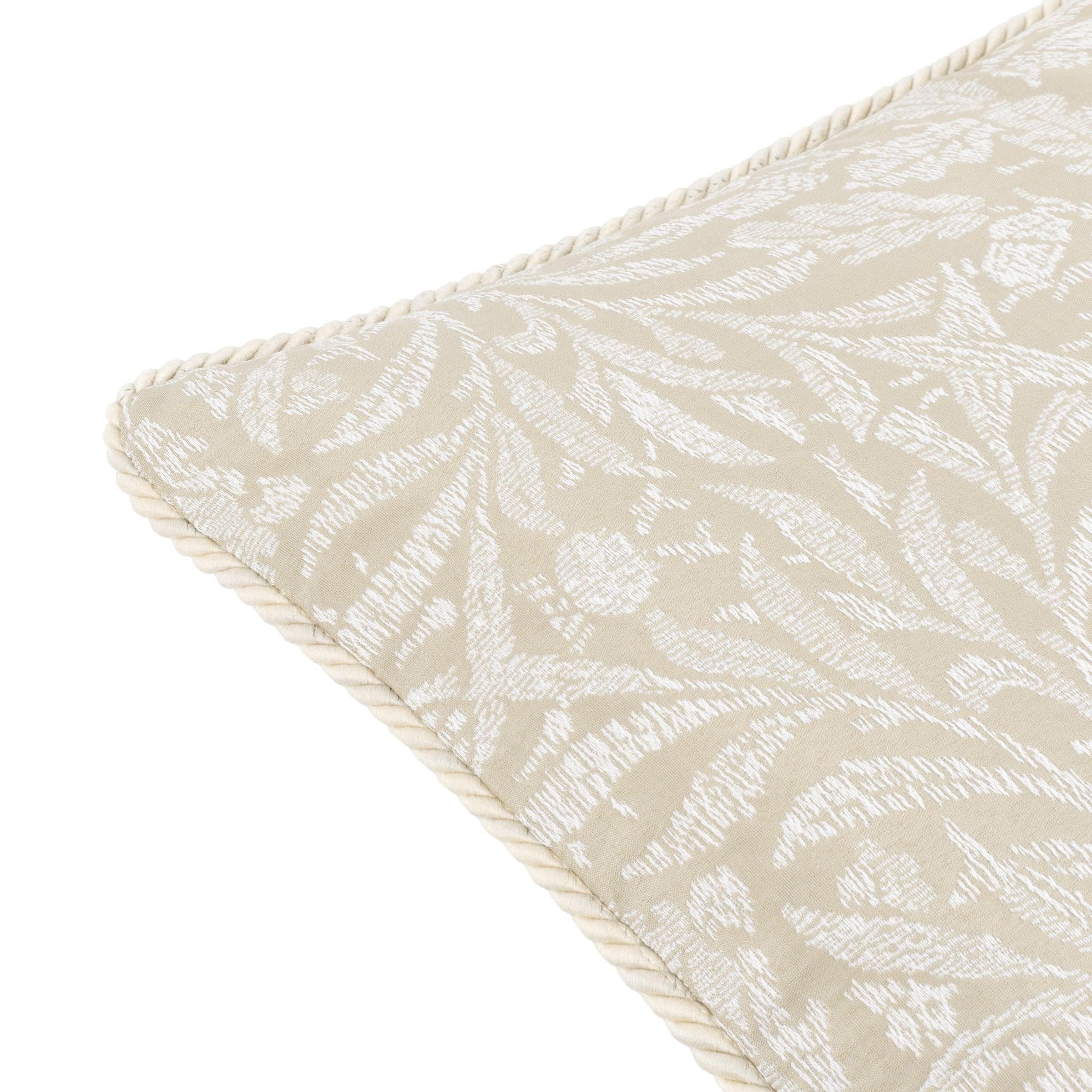 Morris & Co (Riva Home) Morris & Co Cushions Morris & Co Acorn Tonal Jacquard Cushion in Linen