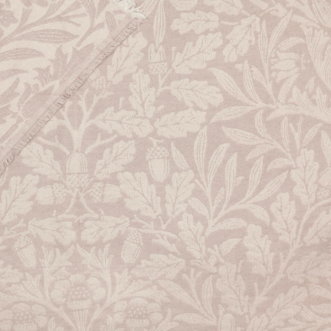 Morris & Co (Riva Home) Morris & Co Throw ACORN TONAL JACQUARD THROW | Linen by Morris & Co
