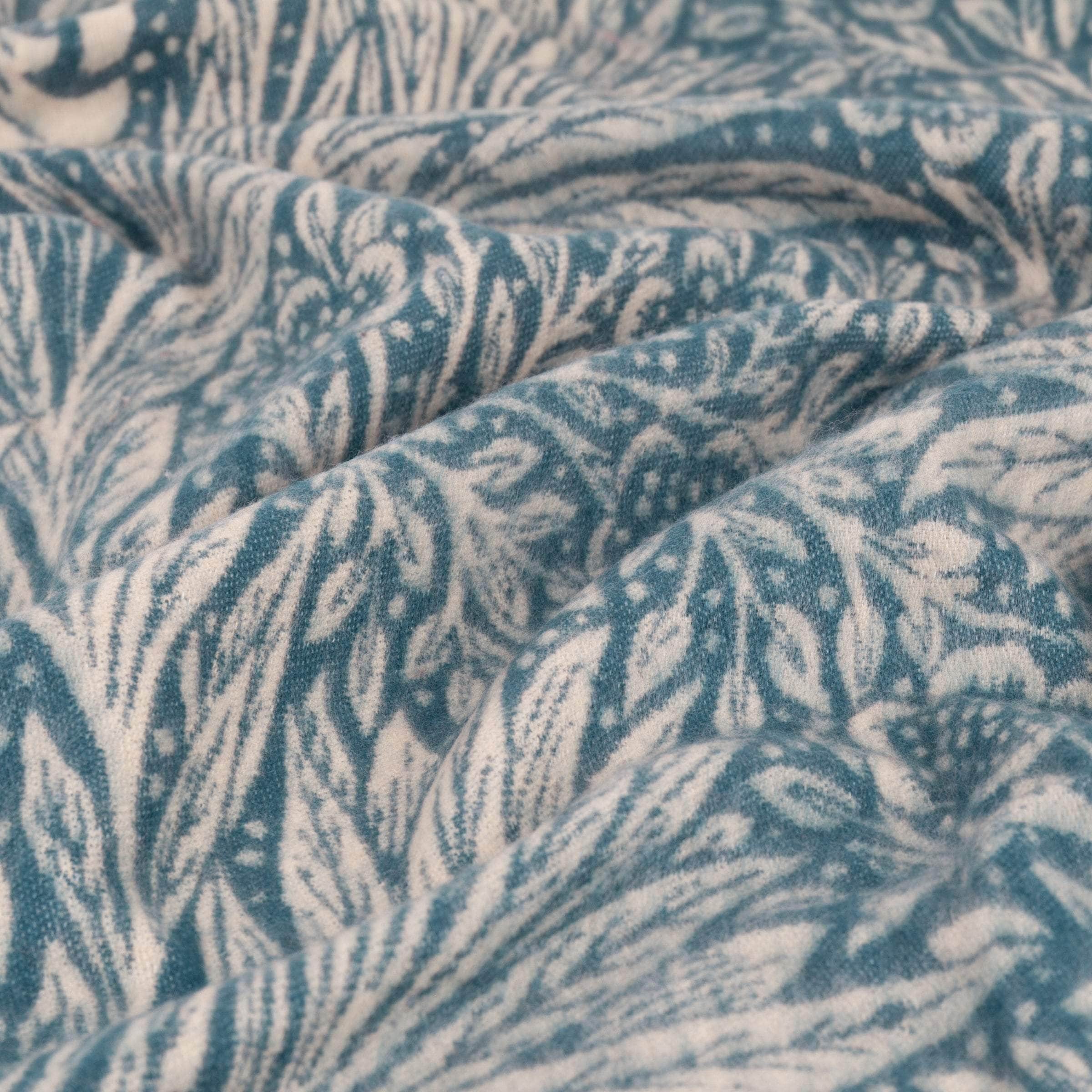 Morris & Co (Riva Home) Morris & Co Throw Morris & Co Marigold Jacquard Throw Indigo