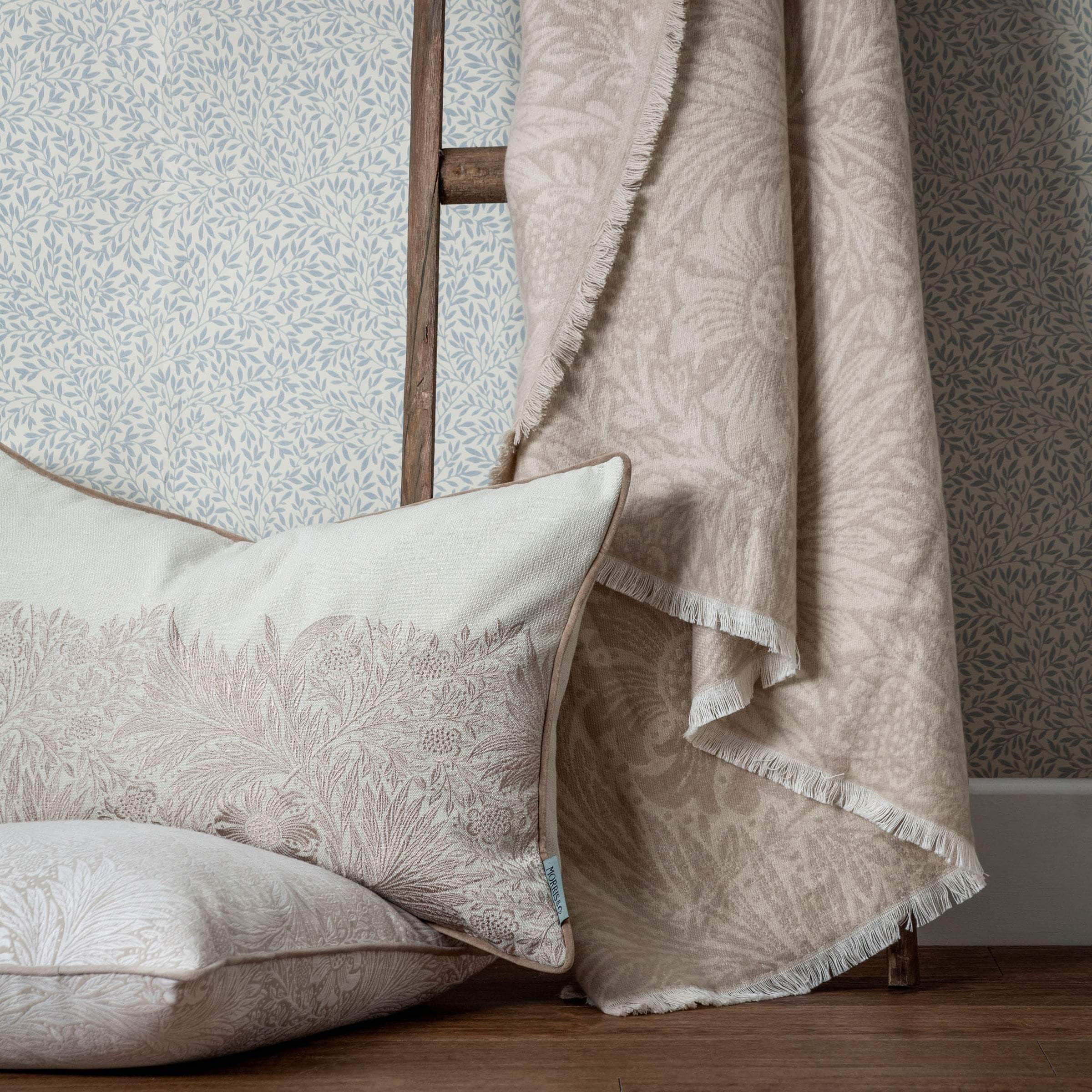 Morris & Co (Riva Home) Morris & Co Throw Morris & Co Marigold Jacquard Throw Stone