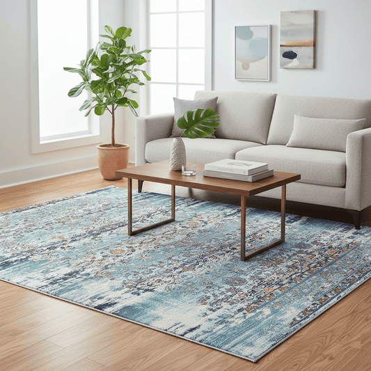 Nourison & Home Designer Rugs 183 x 122 cm (72 x 48 inches) / Blue NOURISON VINTAGE KASHAN VKA02 AREA RUG by Nourison.