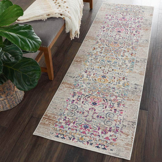 Nourison & Home Designer Rugs 244 x 71 cm (8’0” x 2’4”) – Runner VINTAGE KASHAN VKA02 Ivory Rug by Nourison Home