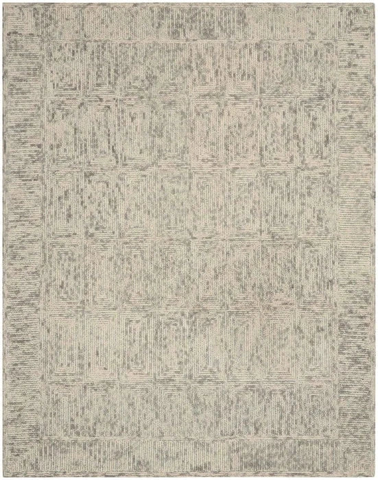 Nourison & Home Designer Rugs 3'9" x 5'9" (114cm x 175cm) / Ivory/Grey/Teal COLORADO CLR04 SERIES RUG by Nourison