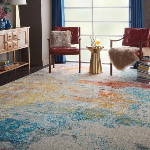 Nourison & Home Designer Rugs Celestial CES02 Sealife Rug by Nourison Home