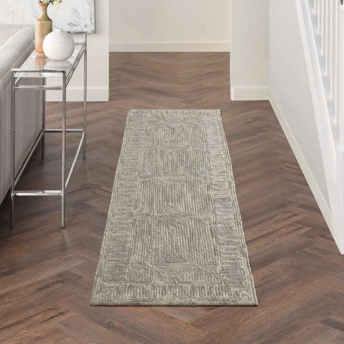 Nourison & Home Designer Rugs RUNNER 2'3" x 7'6" (69cm x 229cm) / Grey COLORADO CLR04 SERIES RUG by Nourison