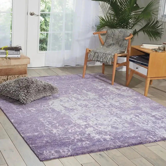Nourison & Home Designer Rugs Silk Shadows AMETHYST Rug by Nourison Home