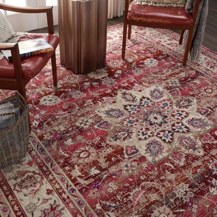 Nourison & Home Designer Rugs VINTAGE KASHAN VKA01 Red Rug by Nourison Home