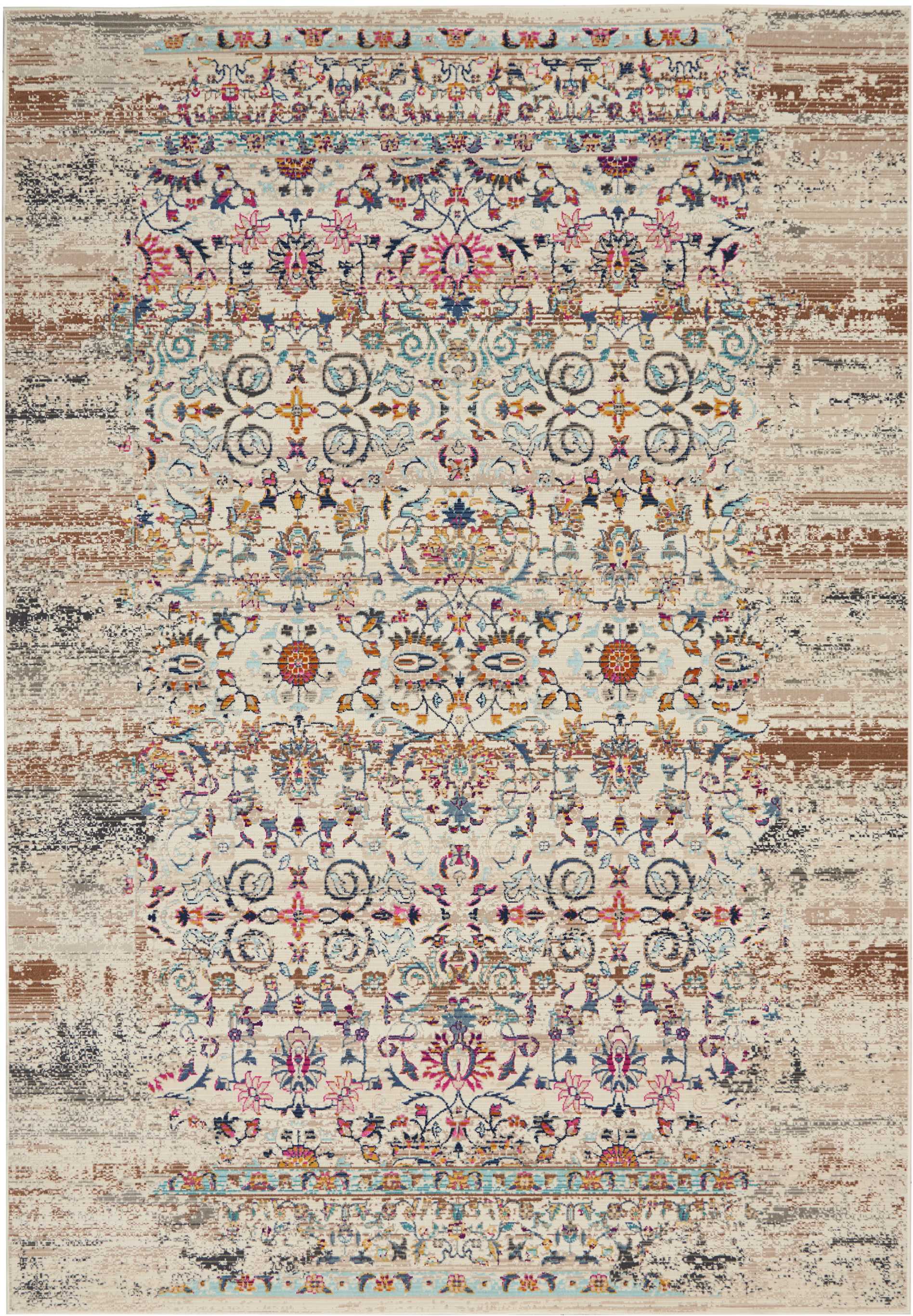 Nourison & Home Designer Rugs VINTAGE KASHAN VKA02 Ivory Rug by Nourison Home