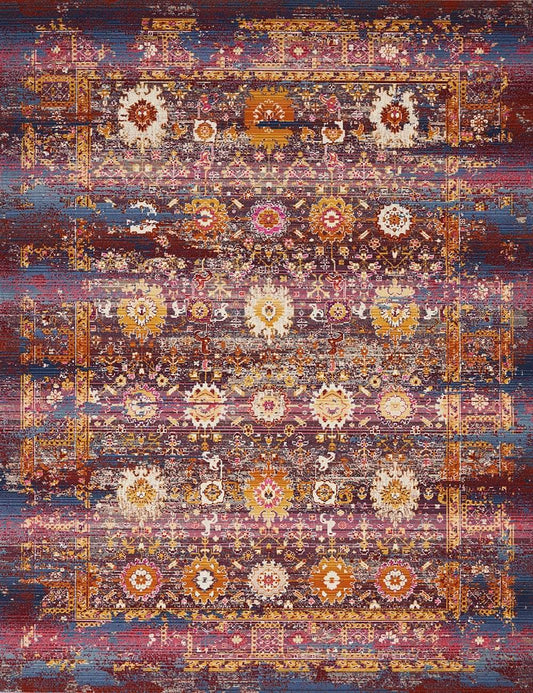 Nourison & Home Designer Rugs VINTAGE KASHAN VKA03 Red Rug by Nourison Home