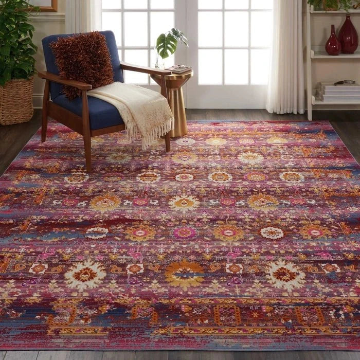 Nourison & Home Designer Rugs VINTAGE KASHAN VKA03 Red Rug by Nourison Home