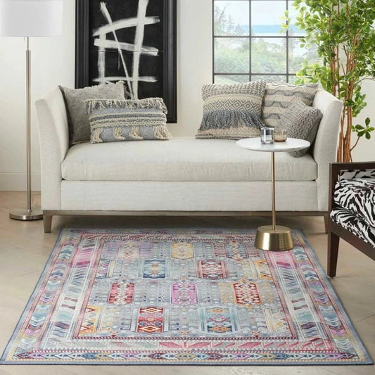 Nourison & Home Designer Rugs VINTAGE KASHAN VKA06 Grey/Multicolour Rug by Nourison Home