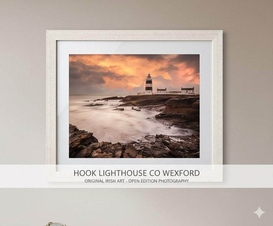 Original Irish Art Print HOOK LIGHTHOUSE CO WEXFORD | OPEN EDITION PRINT | FRAMED by Original Irish Art