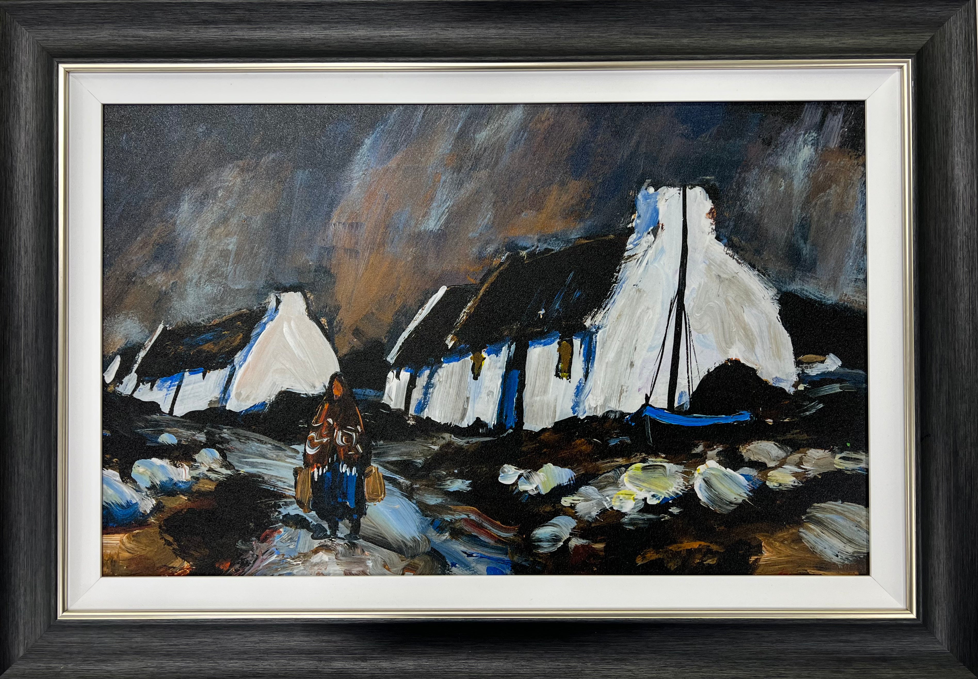 Original Irish Art Print Patrick Murphy PM013 Inhabited Cottages by Original Irish Art