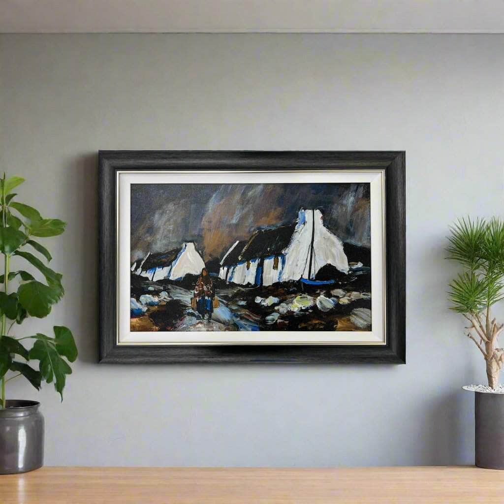 Original Irish Art Print Patrick Murphy PM013 Inhabited Cottages by Original Irish Art