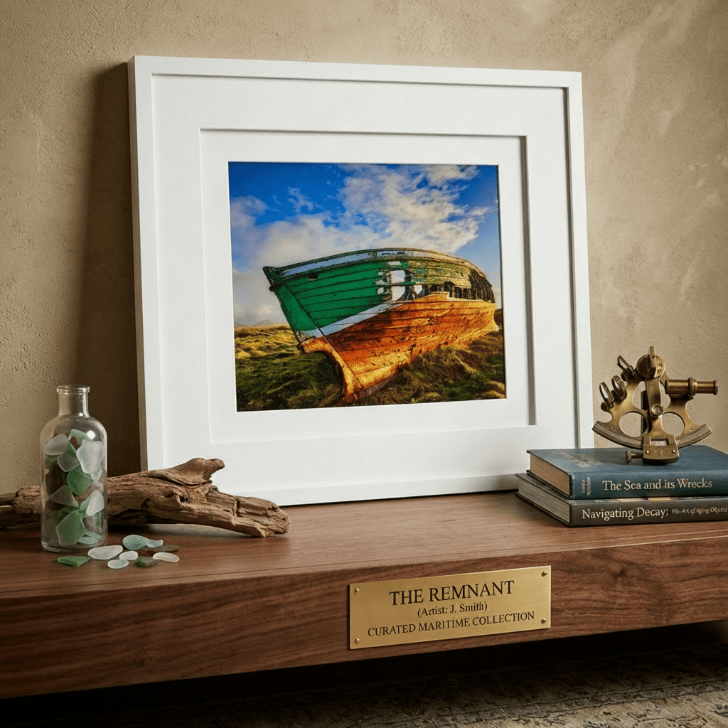 Original Irish Art Print THE REMNANT WHITE FRAMED PRINT by Original Irish Art