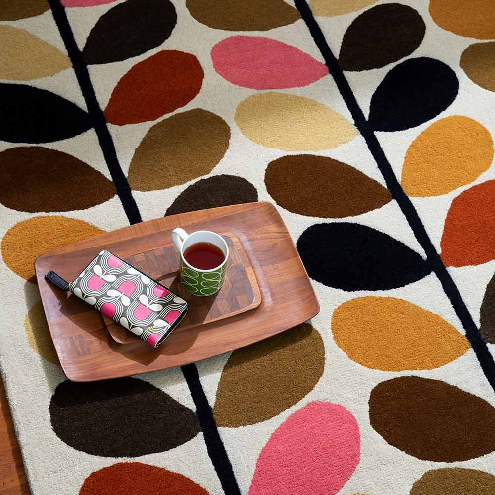 Orla Kiely (Brink & Campman) Designer Rugs Orla Kiely Design - Multi Stem Wool Rug (available in 3 colours) by Brink & Campman