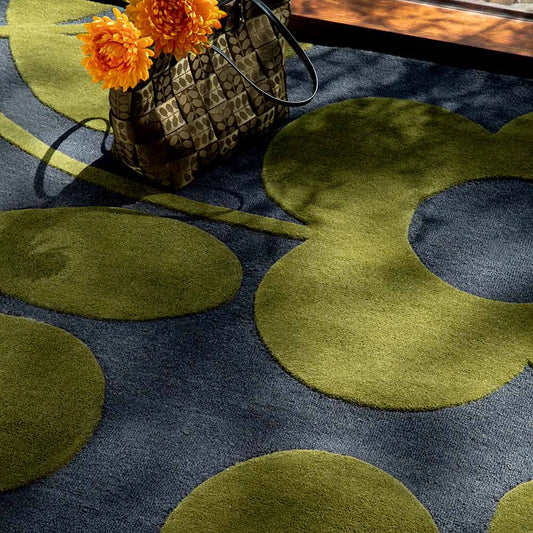Orla Kiely (Brink & Campman) Designer Rugs Orla Kiely Design - Sprig Wool Rug (available in 2 colours) by Brink & Campman